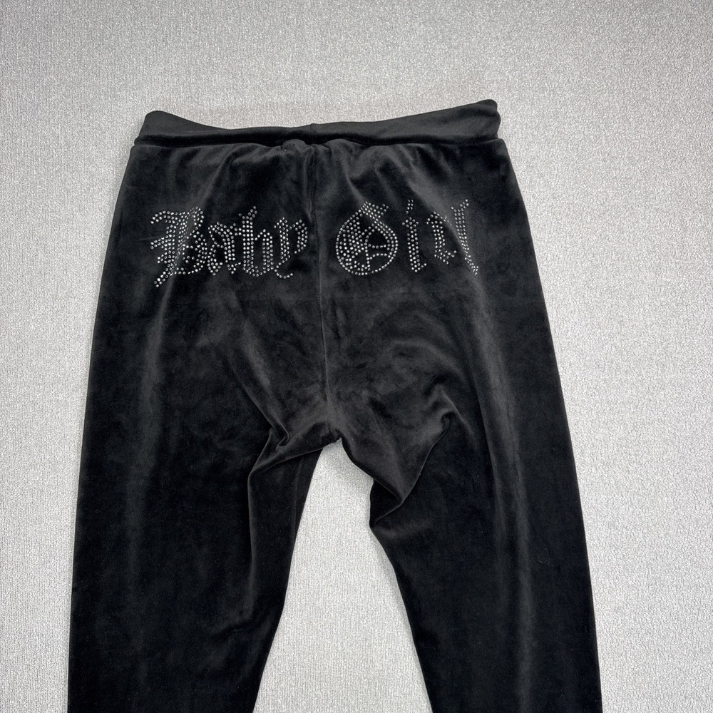 ROMA CONCEPT  Velour Joggers Women's Bedazzled "Baby Girl" Y2K Bling XL